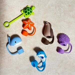 Ocean Animal Straw Caps